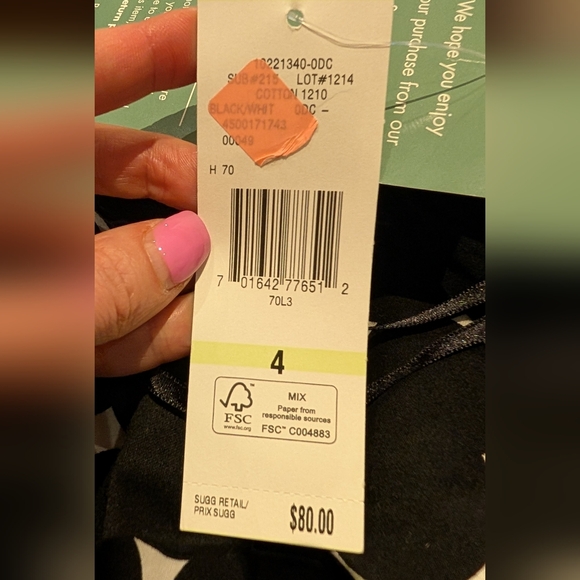 Jones Wear Dress Black White Polka Dot Cotton Blend Fit Flare Size 4 (S) NWT - Picture 12 of 14